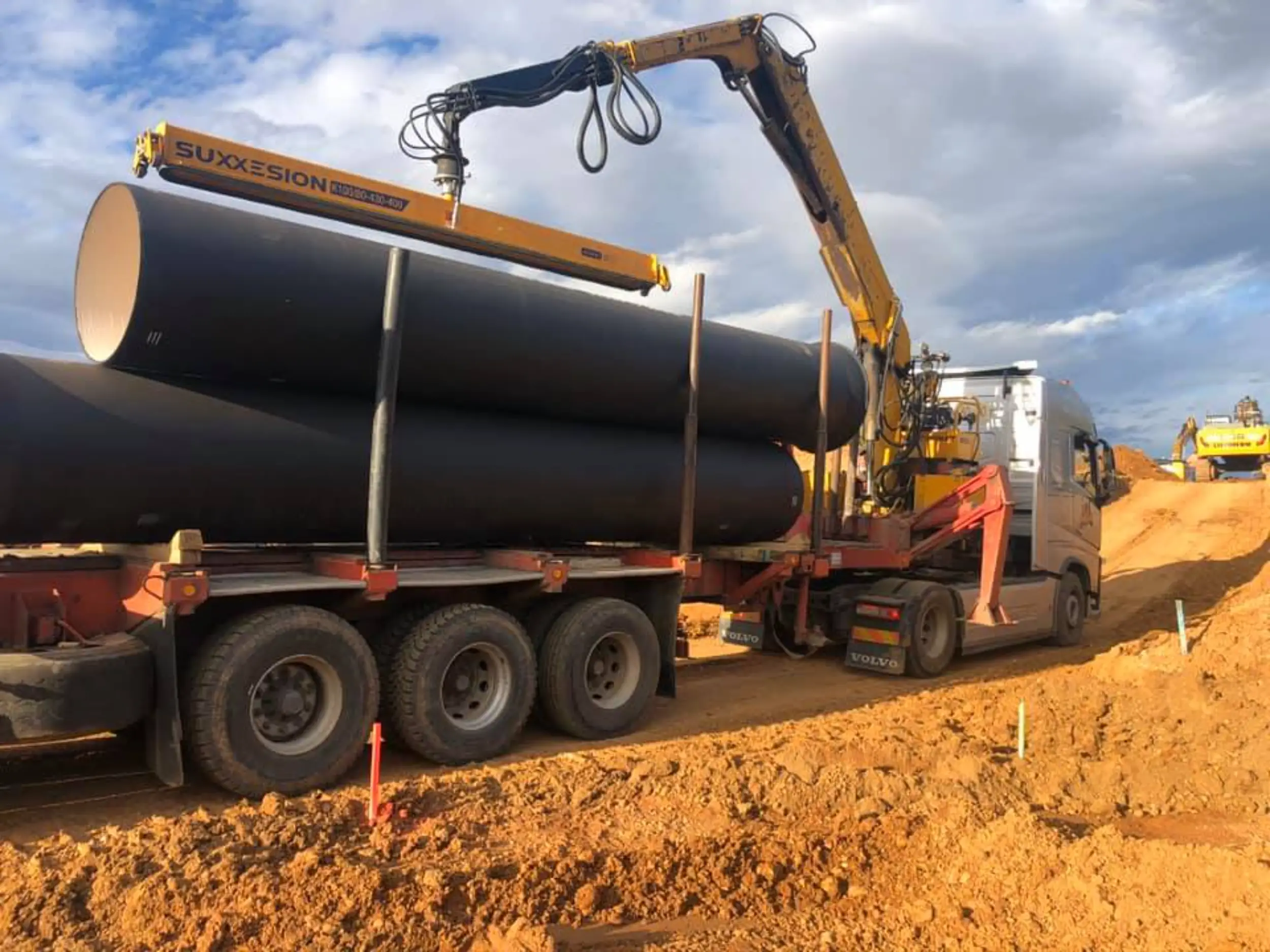 transport avec grue